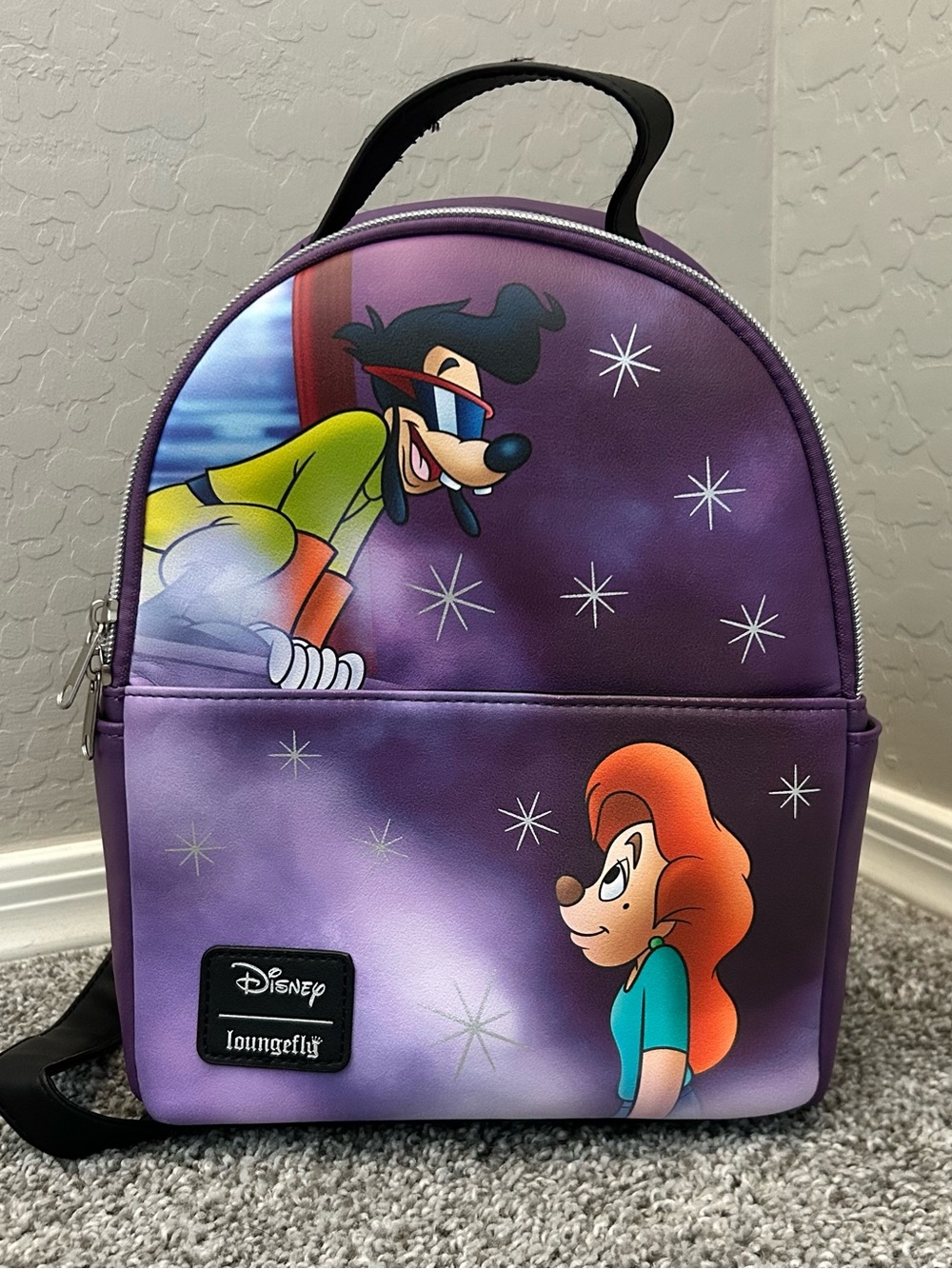 Loungefly Purple max & roxanne Mini Backpack